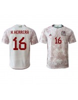 Meksiko Hector Herrera #16 Vieraspaita MM-kisat 2022 Lyhythihainen